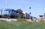 CSX to UP transfer heading for NOPB tracks, passing NO&NE tower